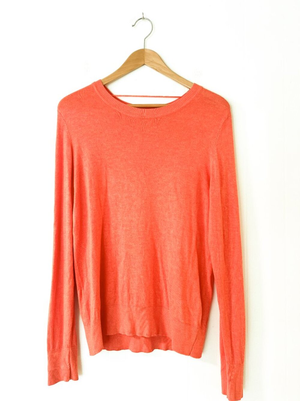B.YOUNG Orangeade Melange Crew Neck Lightweight Fine Knit Jumper BYMmpimba Small - Picture 6 of 12